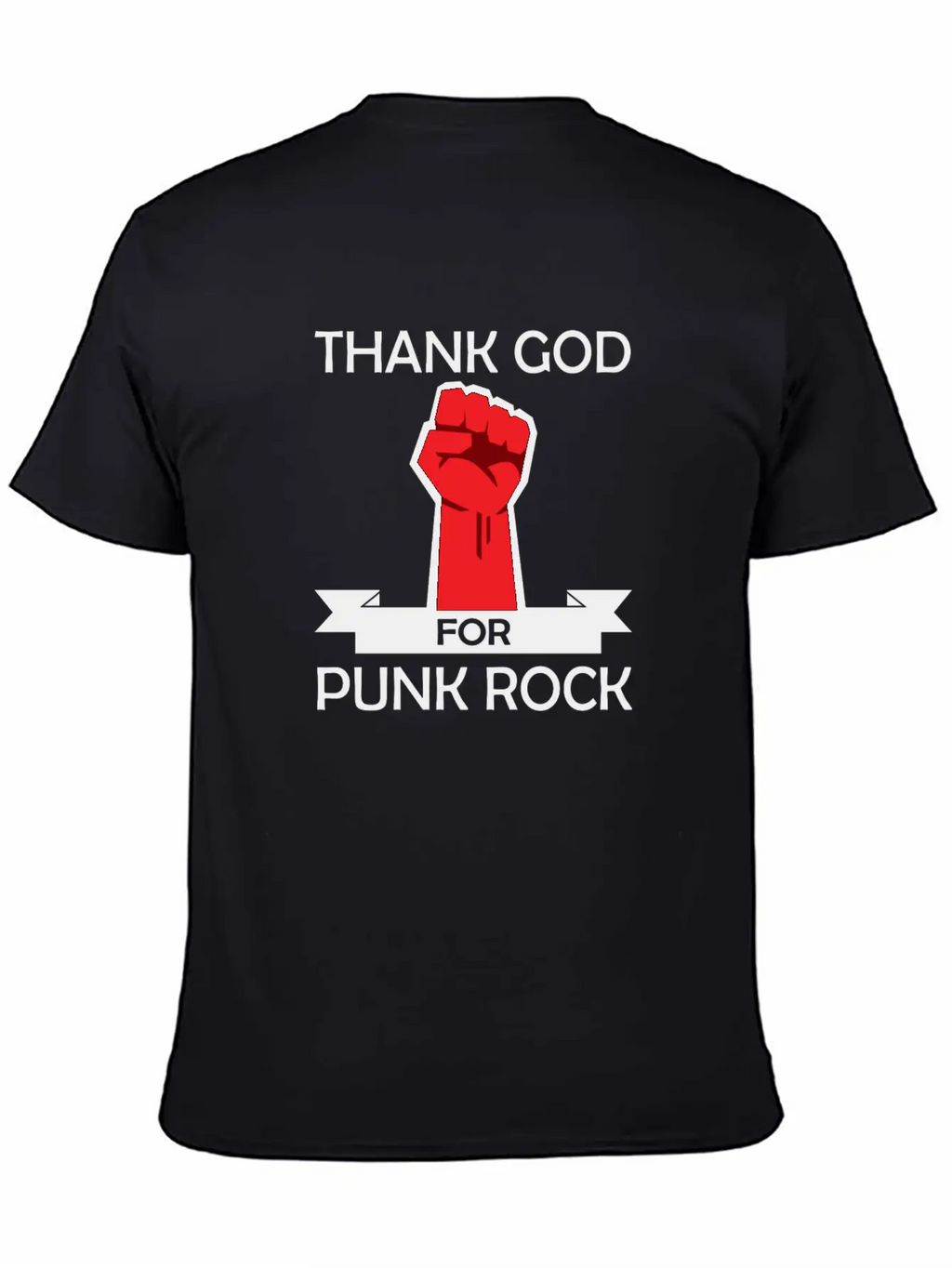 Thank God For Punk Rock Punk Anarchy Basic Graphic T-Shirt – Daily Comfort In Soft Cotton