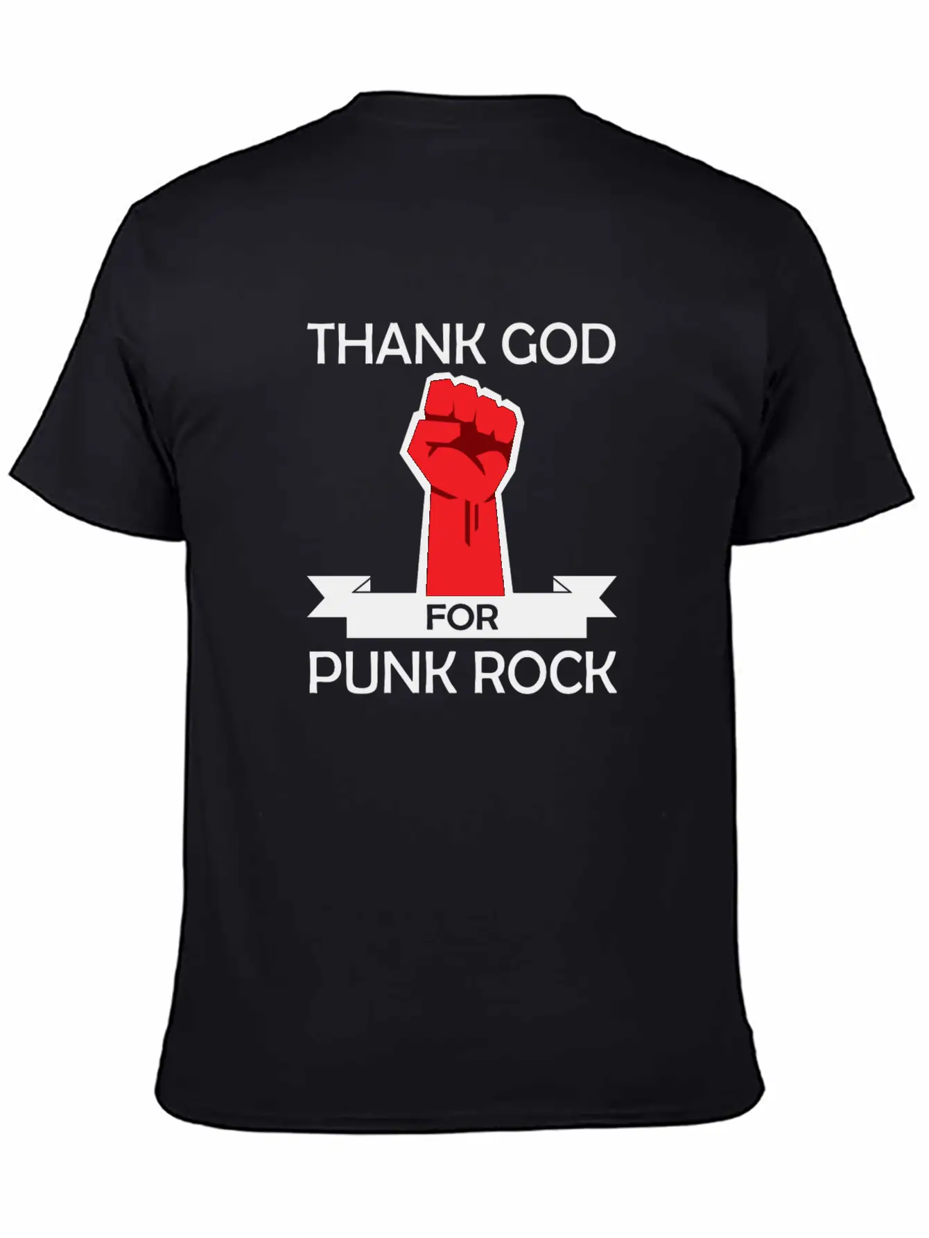 Thank God For Punk Rock Punk Anarchy Basic Graphic T-Shirt – Daily Comfort In Soft Cotton