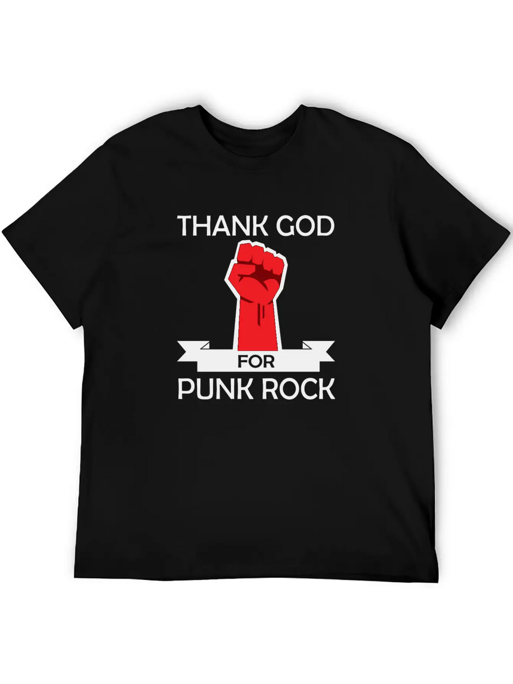 Thank God For Punk Rock Punk Anarchy Basic Graphic T-Shirt – Daily Comfort In Soft Cotton