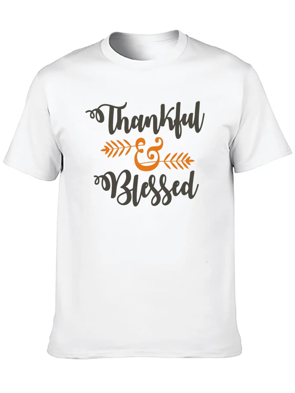 Thankful Blessed Timeless Short Sleeve Tee – Comfy And Minimalist Design