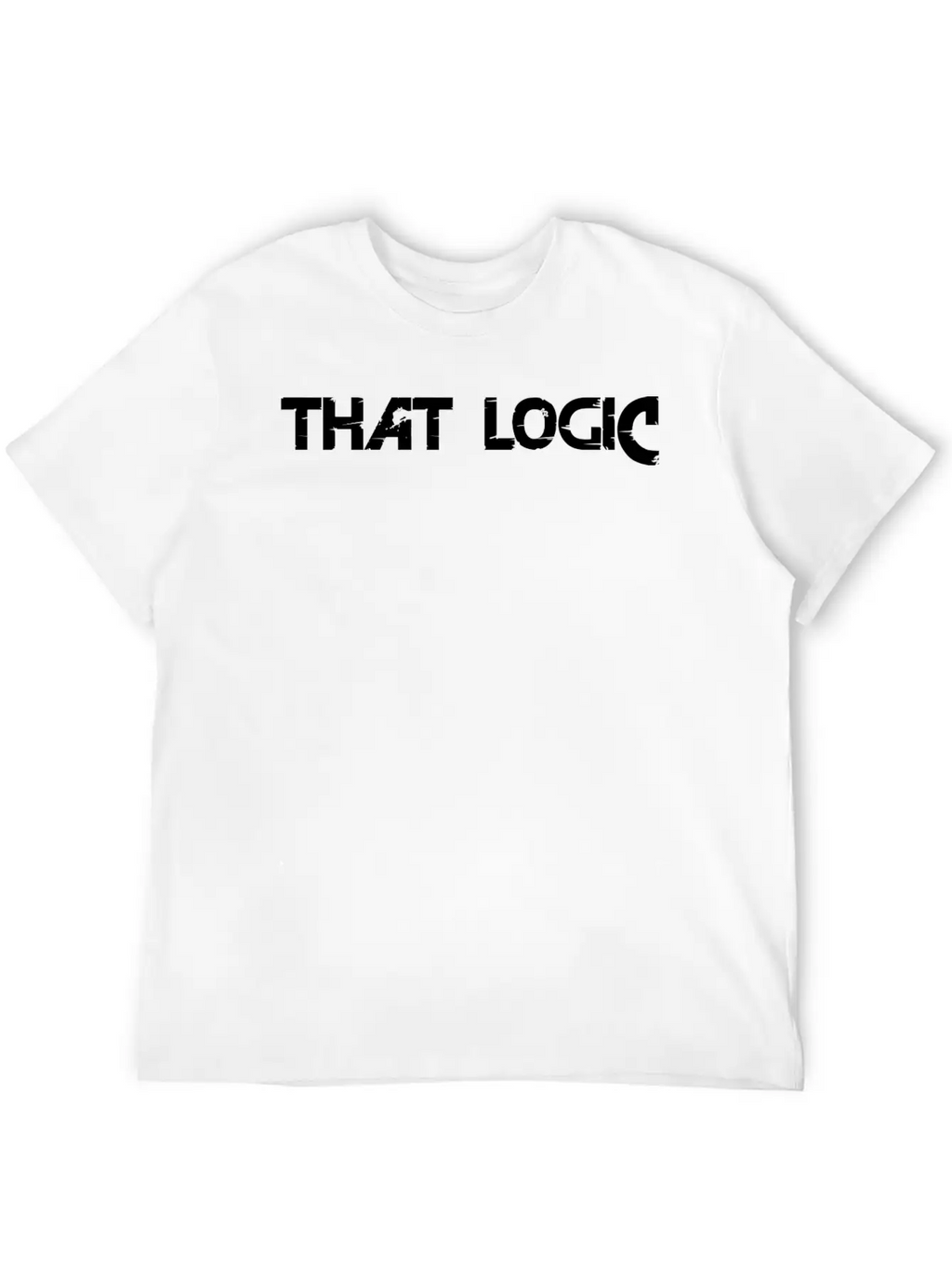 "That Logic" Lettering Black Stylish Everyday T-Shirt – Unisex Basic Cotton Tee