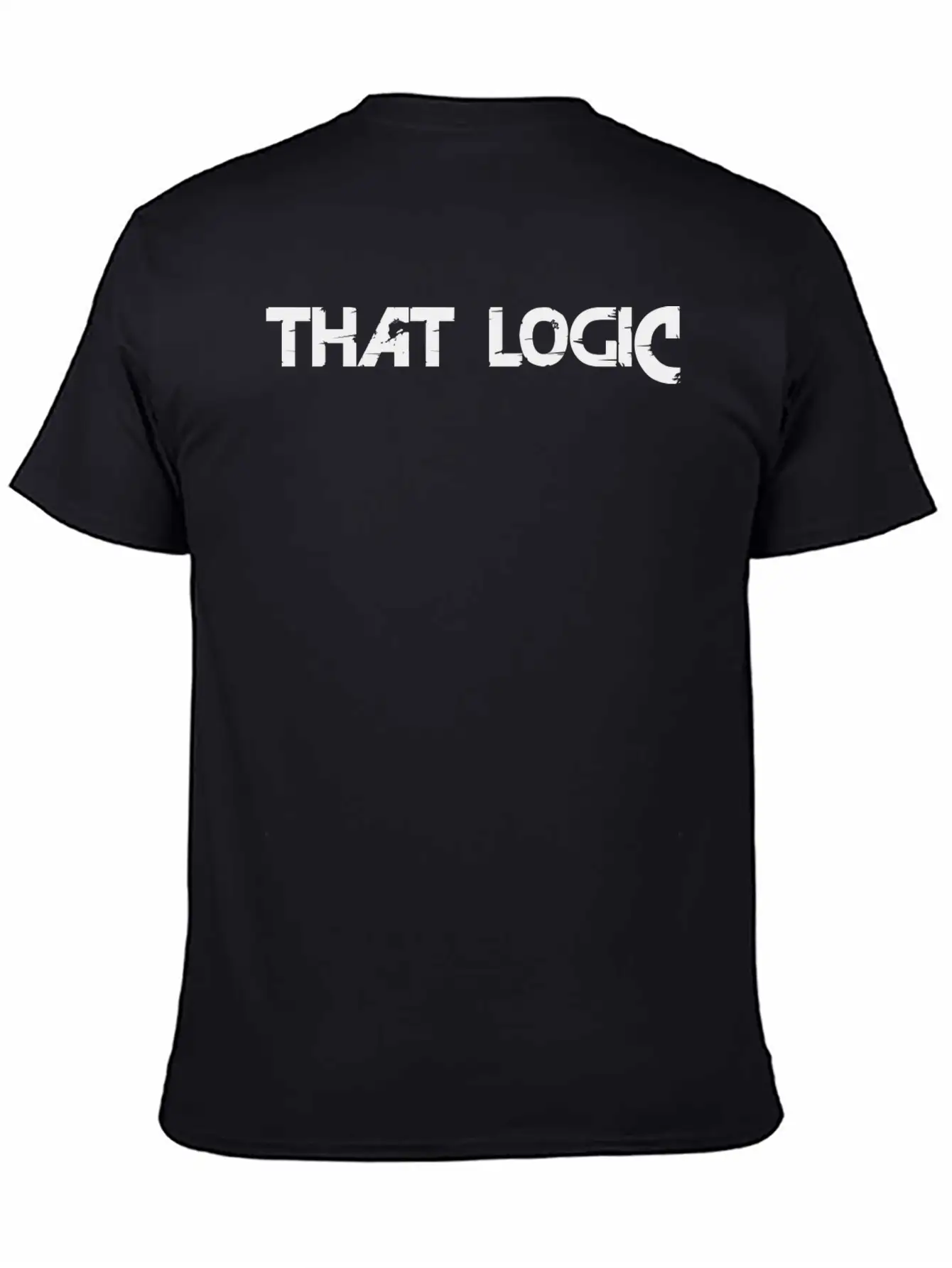 "That Logic" Lettering Black Stylish Everyday T-Shirt – Unisex Basic Cotton Tee