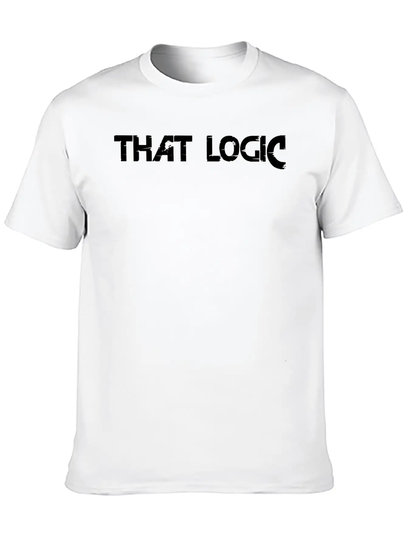 "That Logic" Lettering Black Stylish Everyday T-Shirt – Unisex Basic Cotton Tee