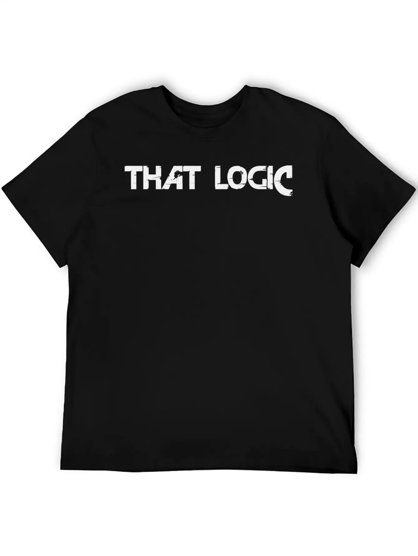 "That Logic" Lettering Black Stylish Everyday T-Shirt – Unisex Basic Cotton Tee