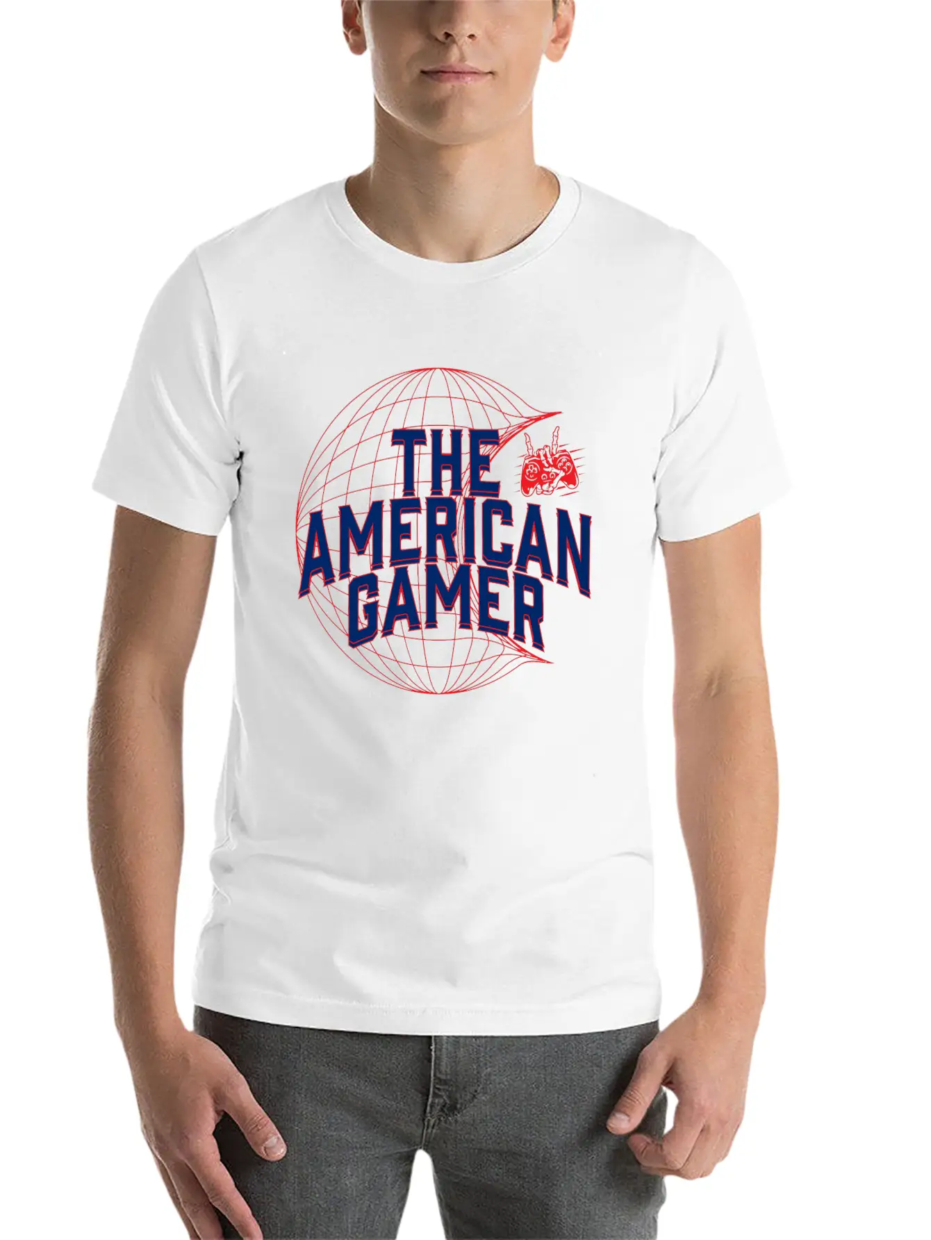 The American Gamer For Who Love To Play An Games Relaxed Everyday Tee – Lightweight And Durable Cotton