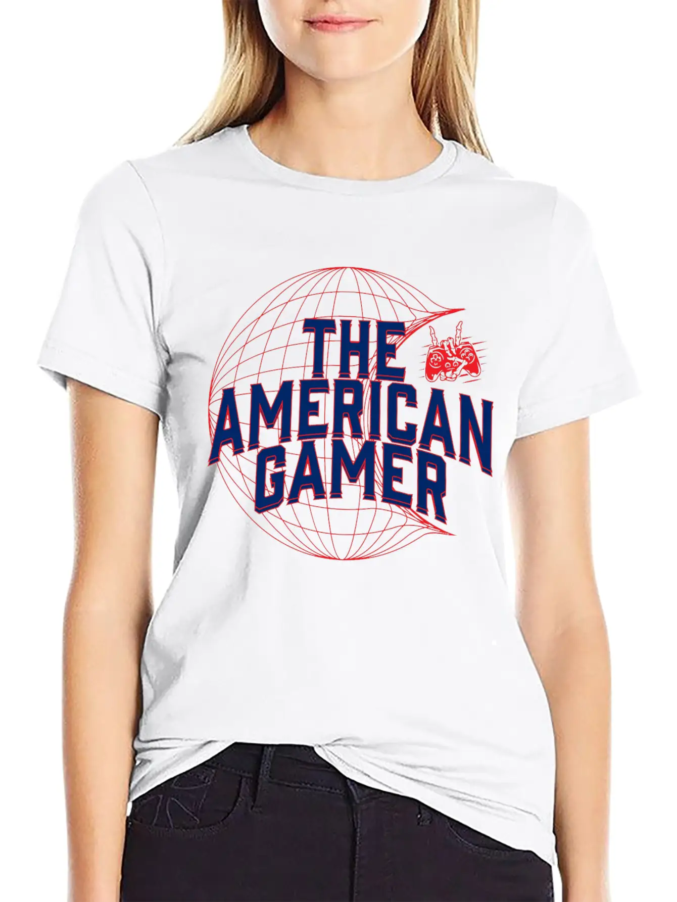 The American Gamer For Who Love To Play An Games Relaxed Everyday Tee – Lightweight And Durable Cotton