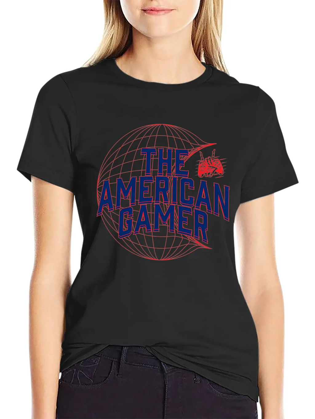 The American Gamer For Who Love To Play An Games Relaxed Everyday Tee – Lightweight And Durable Cotton