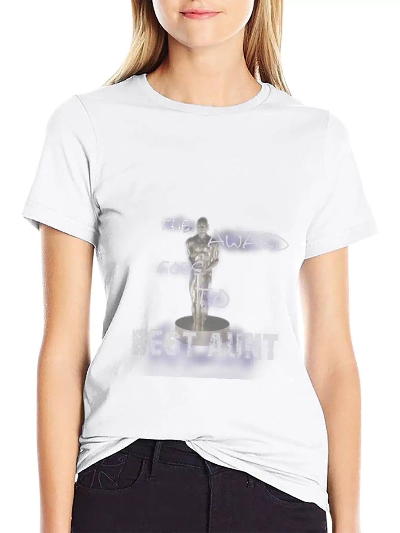 The Award Goes To Best Aunt Breathable Soft Cotton T-Shirt – Timeless Casual Look