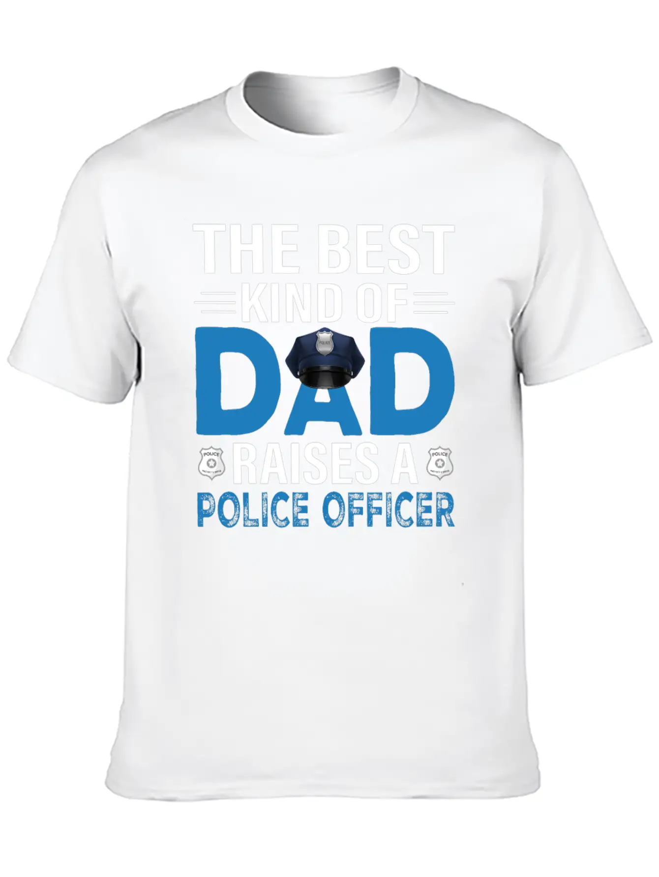 The Best Kind Of Dad Raises A Police Officer Essential Cotton Tee For Daily Outfits – Unisex Style