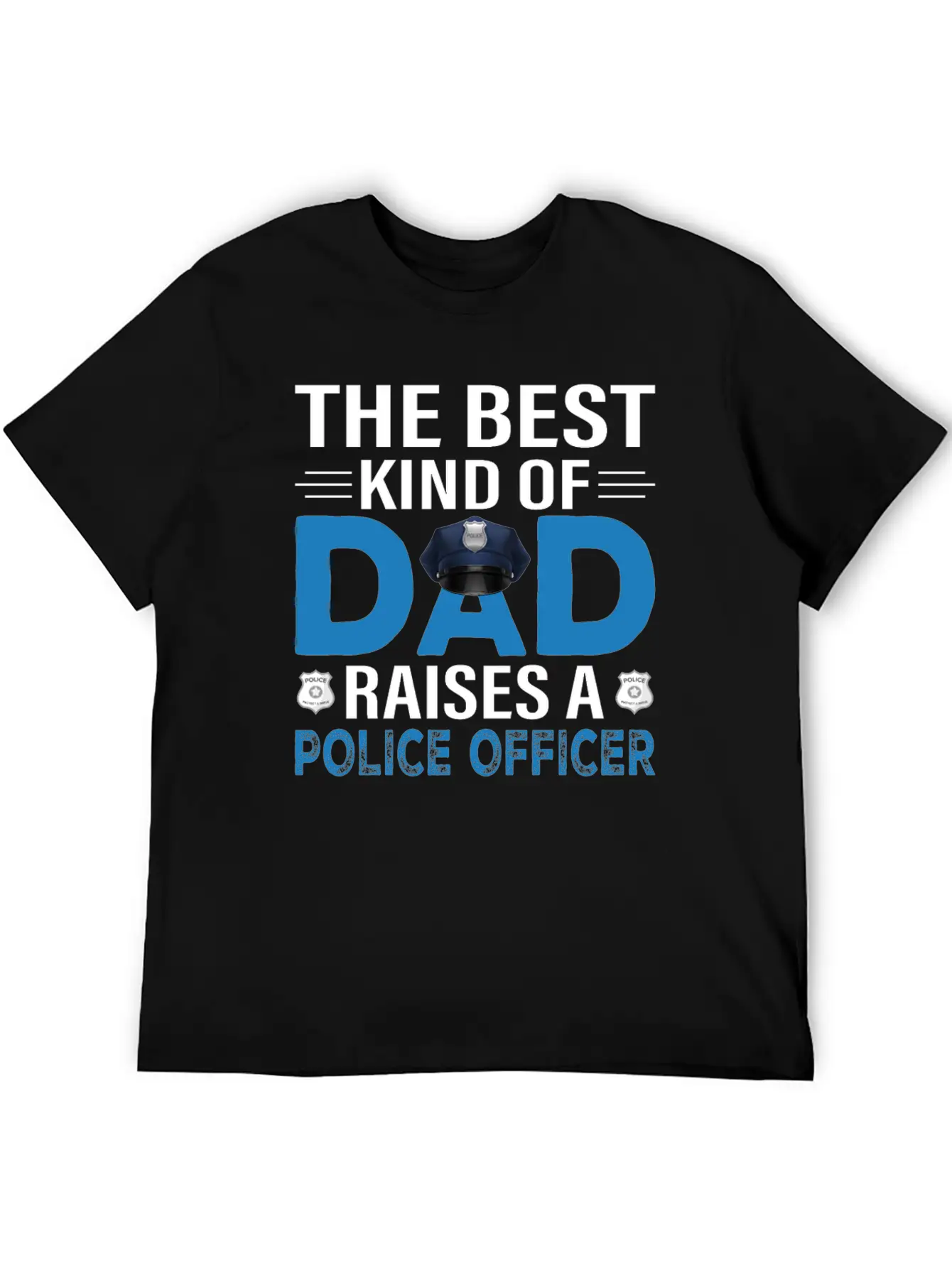 The Best Kind Of Dad Raises A Police Officer Essential Cotton Tee For Daily Outfits – Unisex Style