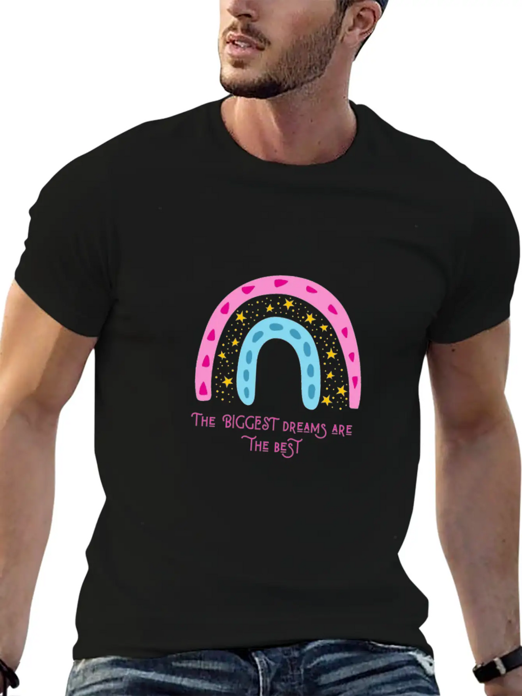 The Biggest Dreams Are The Best Breathable Soft Cotton T-Shirt – Timeless Casual Look