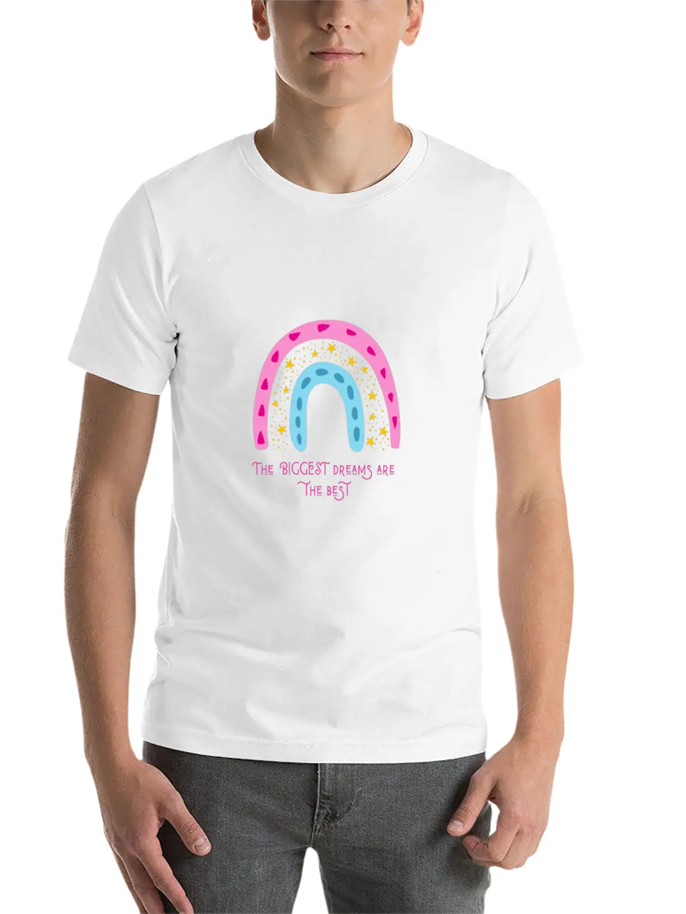 The Biggest Dreams Are The Best Breathable Soft Cotton T-Shirt – Timeless Casual Look