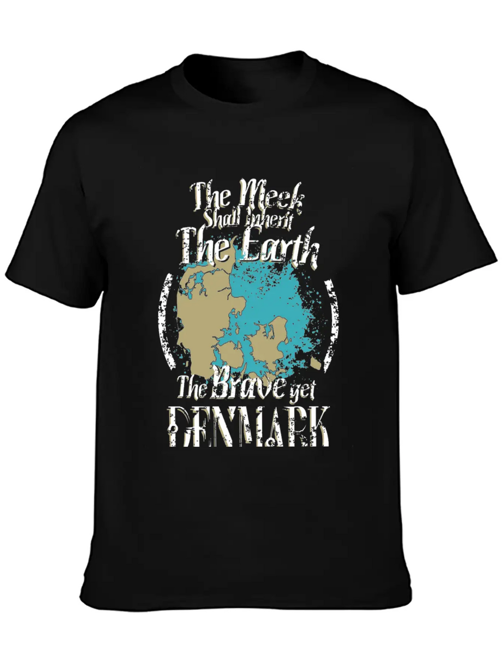 The Brave Get Denmark - The Meek Inherit The Ear Basic Graphic T-Shirt – Daily Comfort In Soft Cotton