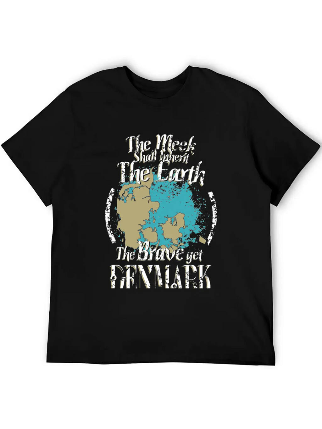 The Brave Get Denmark - The Meek Inherit The Ear Basic Graphic T-Shirt – Daily Comfort In Soft Cotton