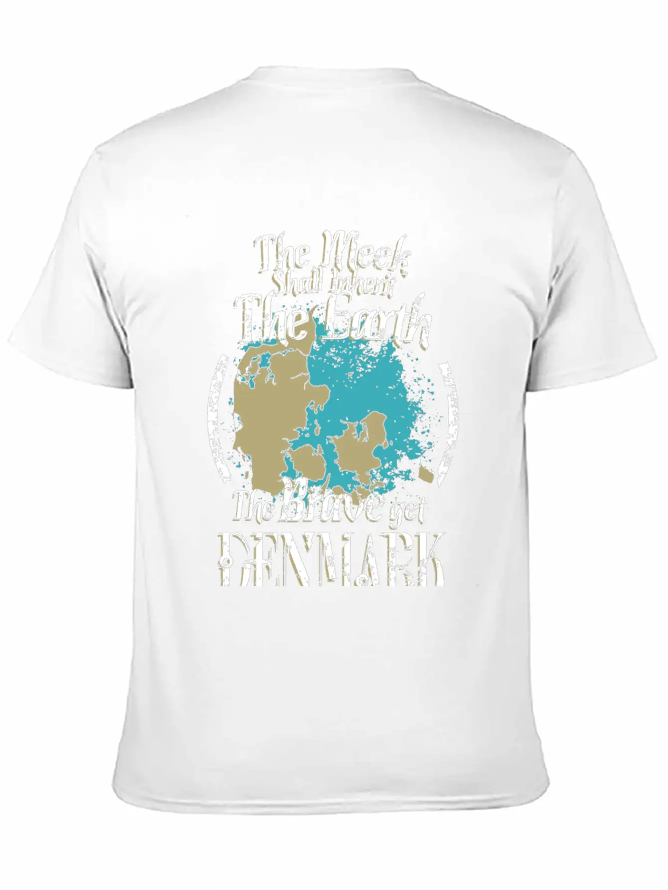The Brave Get Denmark - The Meek Inherit The Ear Basic Graphic T-Shirt – Daily Comfort In Soft Cotton