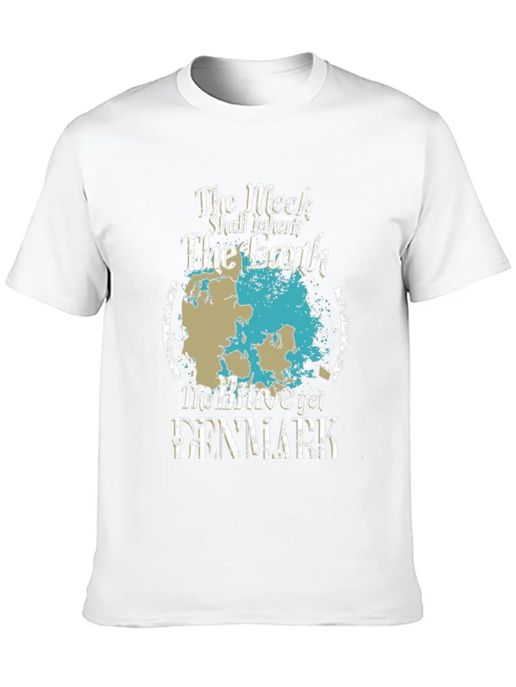The Brave Get Denmark - The Meek Inherit The Ear Basic Graphic T-Shirt – Daily Comfort In Soft Cotton