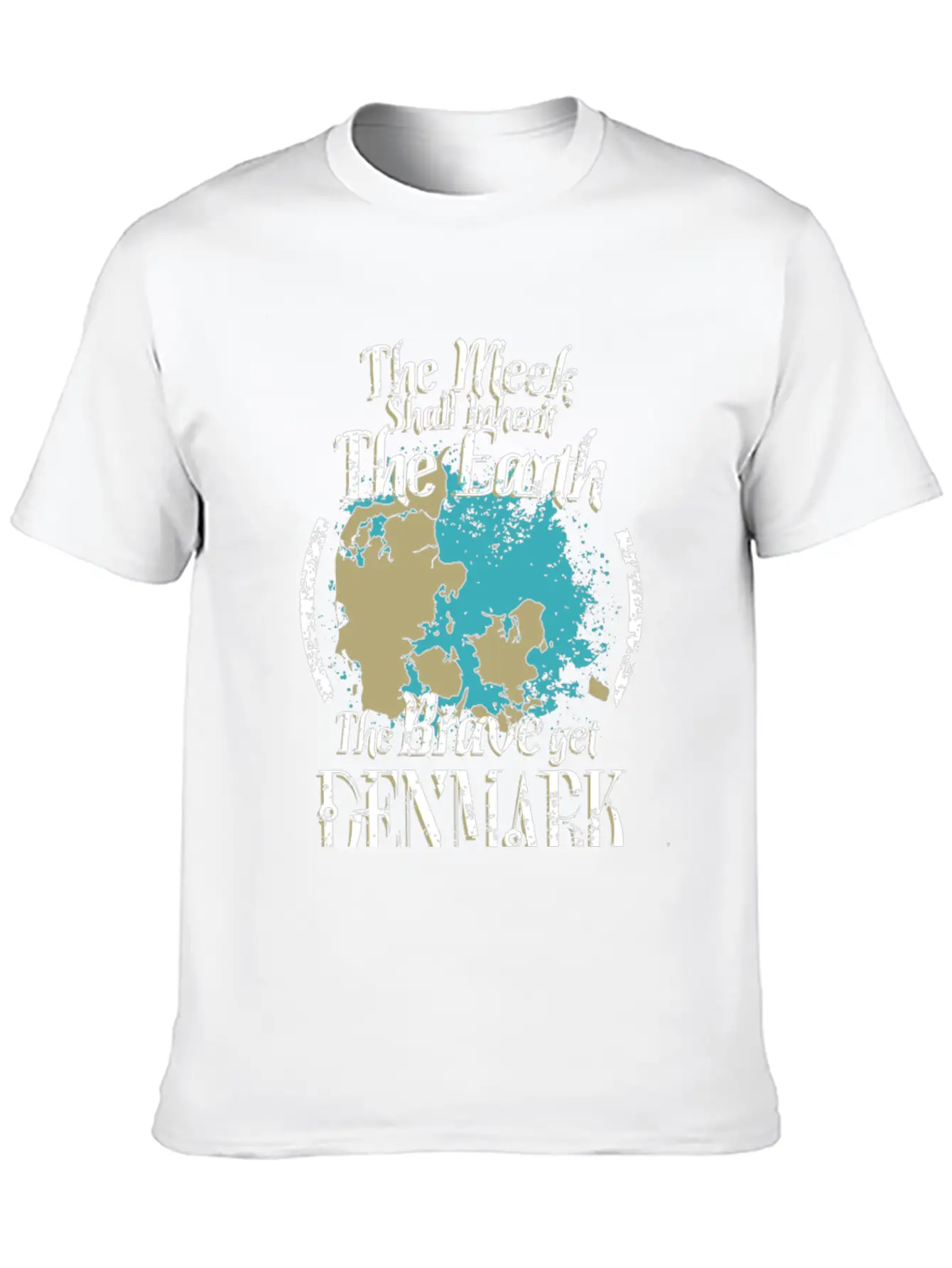 The Brave Get Denmark - The Meek Inherit The Ear Basic Graphic T-Shirt – Daily Comfort In Soft Cotton