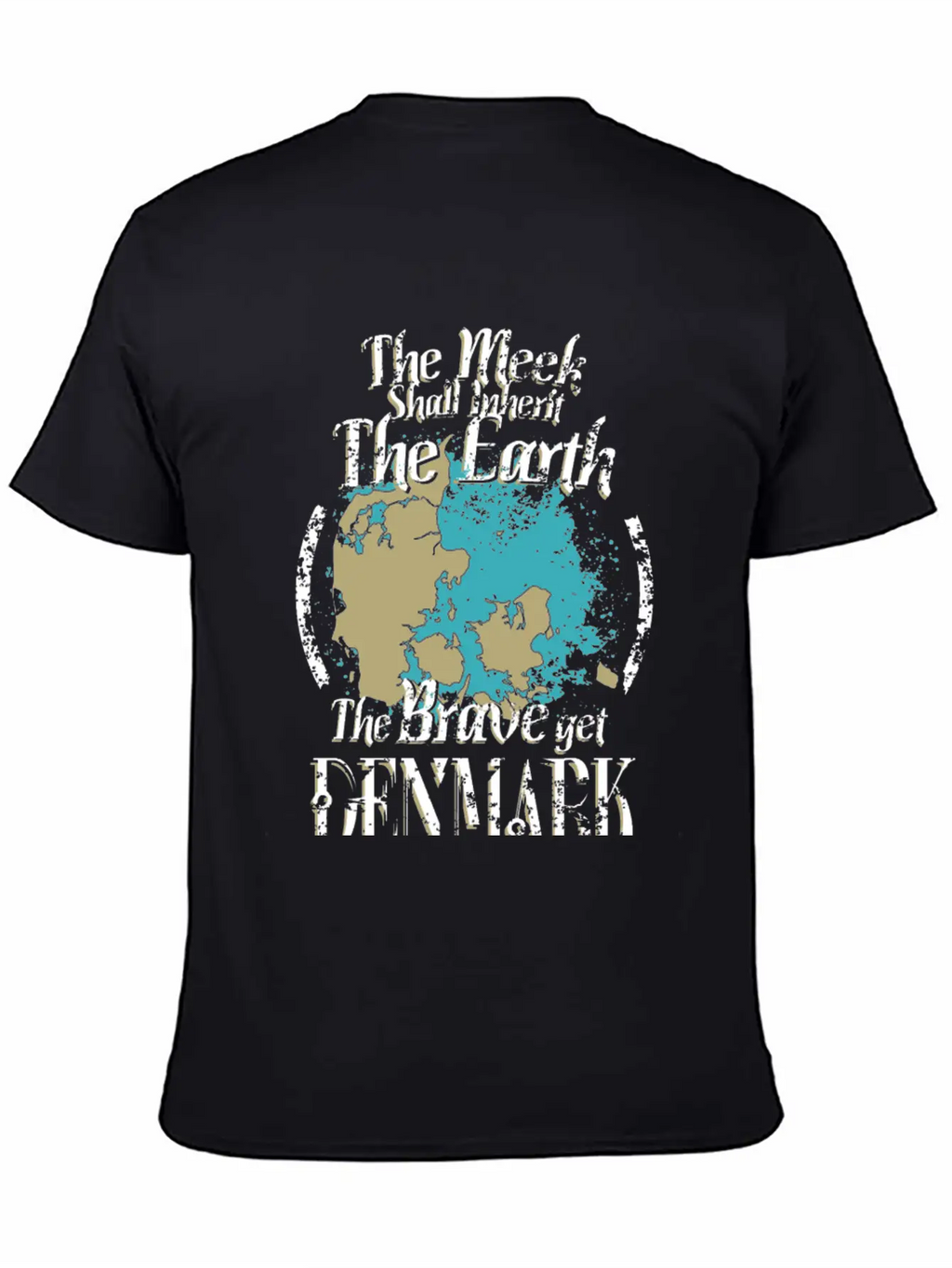 The Brave Get Denmark - The Meek Inherit The Ear Basic Graphic T-Shirt – Daily Comfort In Soft Cotton
