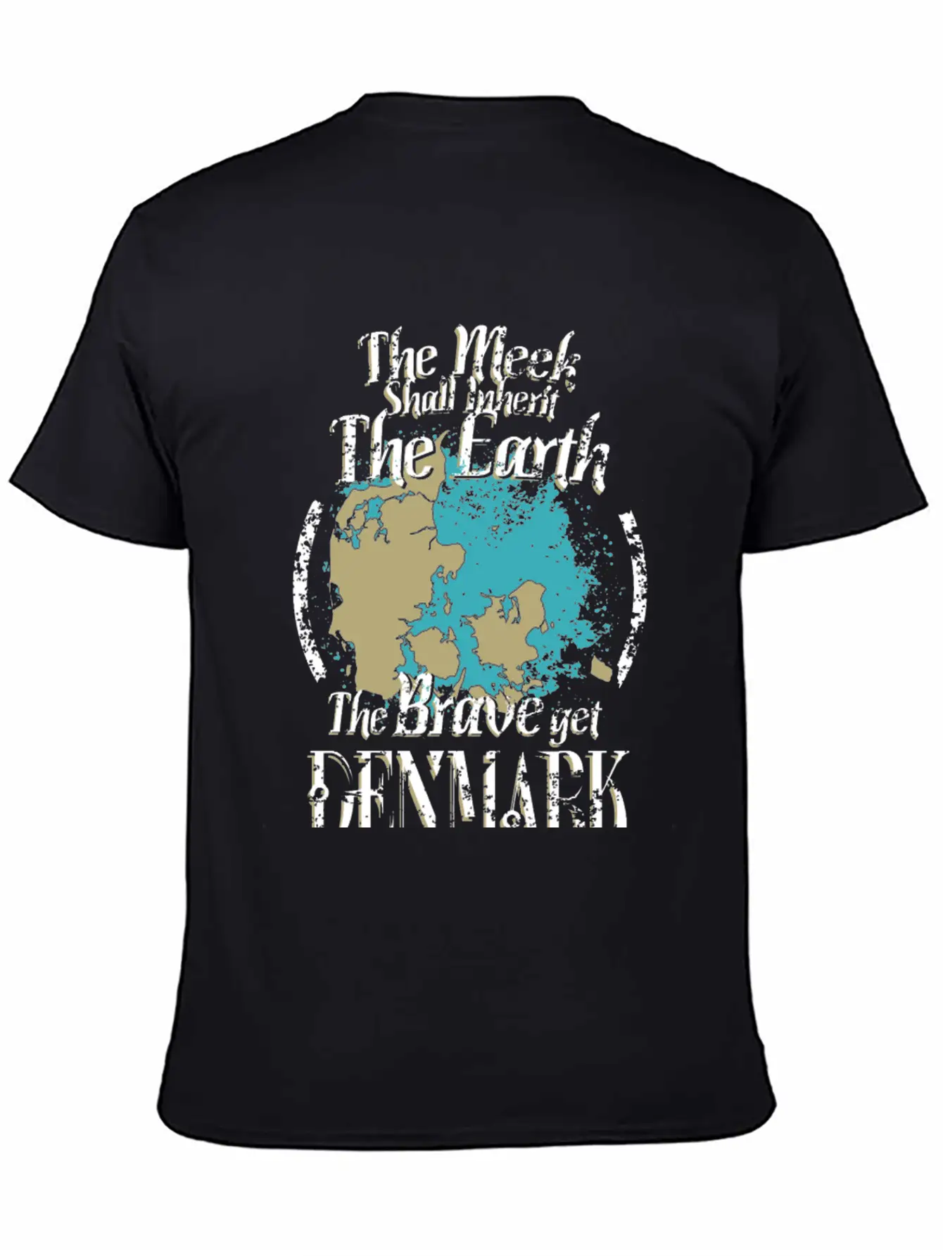 The Brave Get Denmark - The Meek Inherit The Ear Basic Graphic T-Shirt – Daily Comfort In Soft Cotton