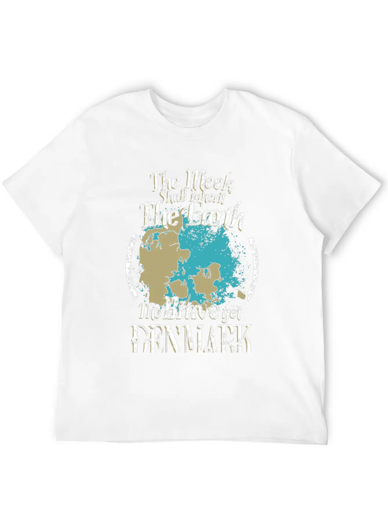 The Brave Get Denmark - The Meek Inherit The Ear Basic Graphic T-Shirt – Daily Comfort In Soft Cotton