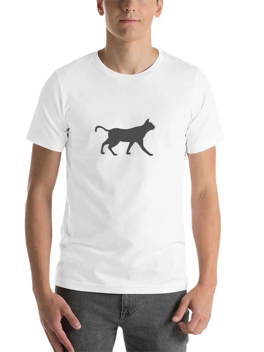 The Cat Minimalism Timeless Short Sleeve Tee – Comfy And Minimalist Design