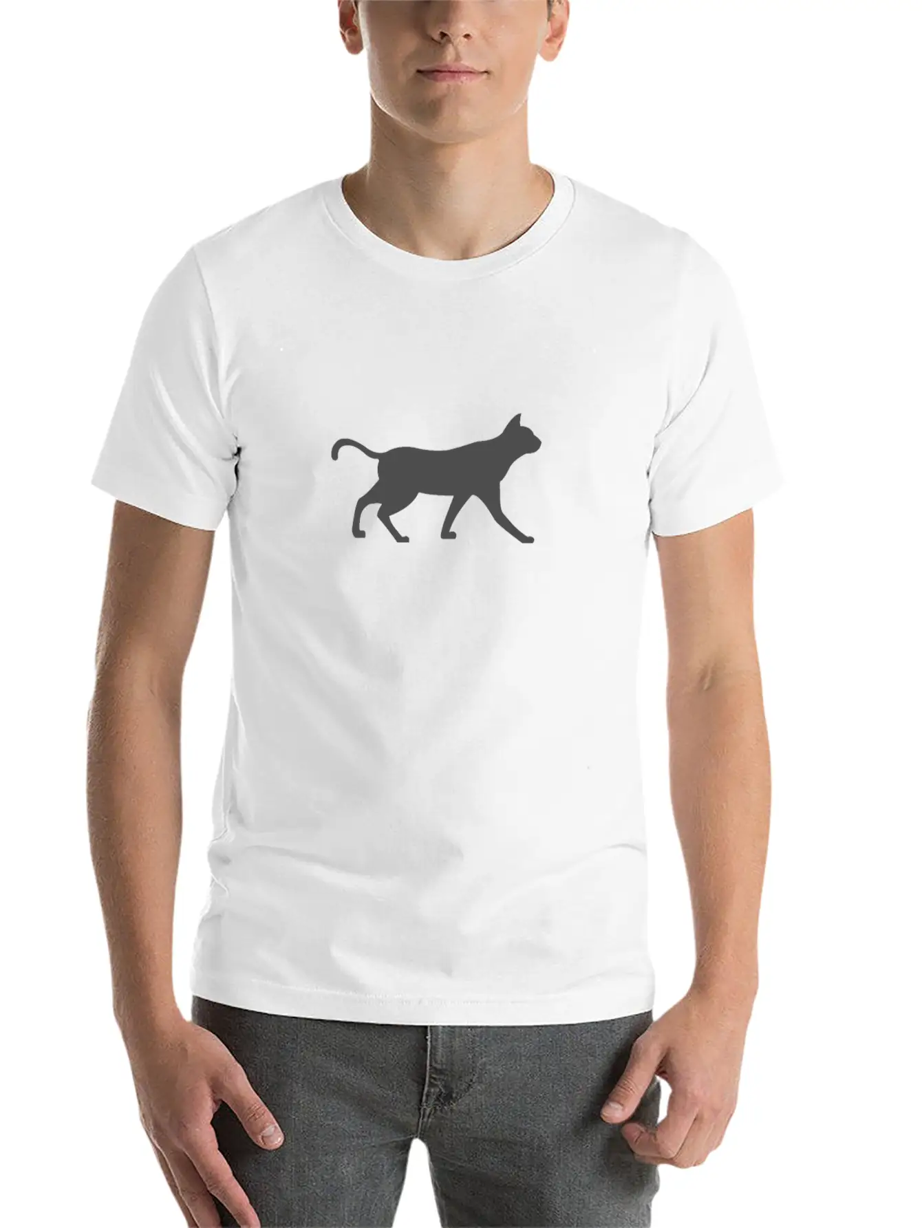 The Cat Minimalism Timeless Short Sleeve Tee – Comfy And Minimalist Design