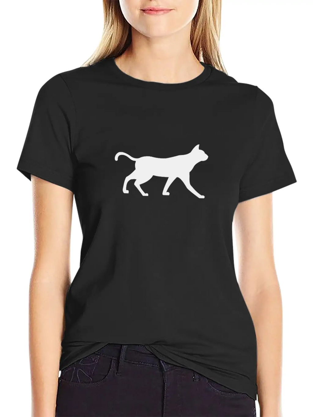 The Cat Minimalism Timeless Short Sleeve Tee – Comfy And Minimalist Design