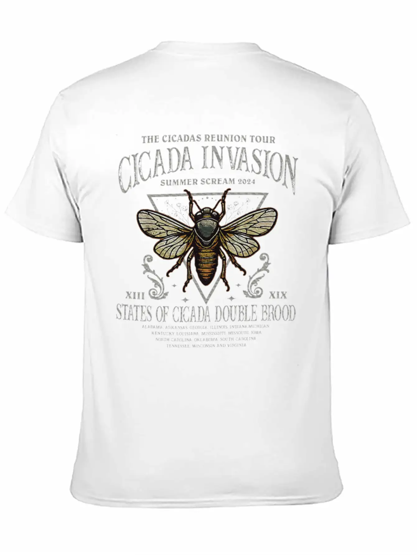 The Cicada Invasion Tour 2024 Summer Scream Timeless Short Sleeve Tee – Comfy And Minimalist Design