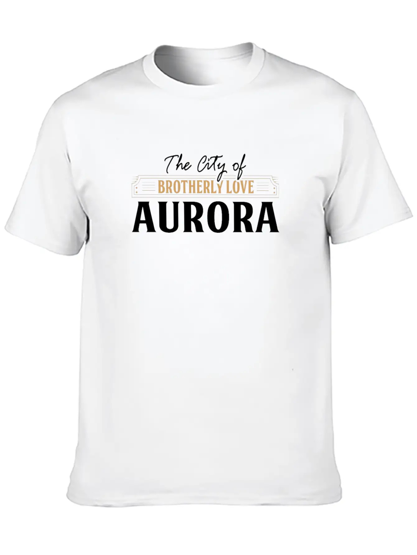 The City Of Brotherly Love : Aurora USA Breathable Soft Cotton T-Shirt – Timeless Casual Look