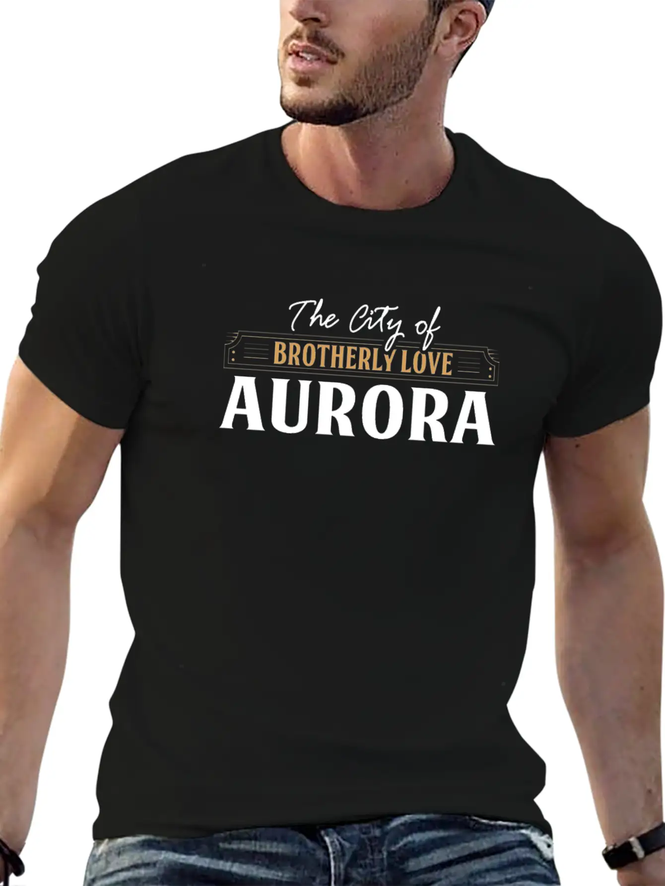 The City Of Brotherly Love : Aurora USA Breathable Soft Cotton T-Shirt – Timeless Casual Look