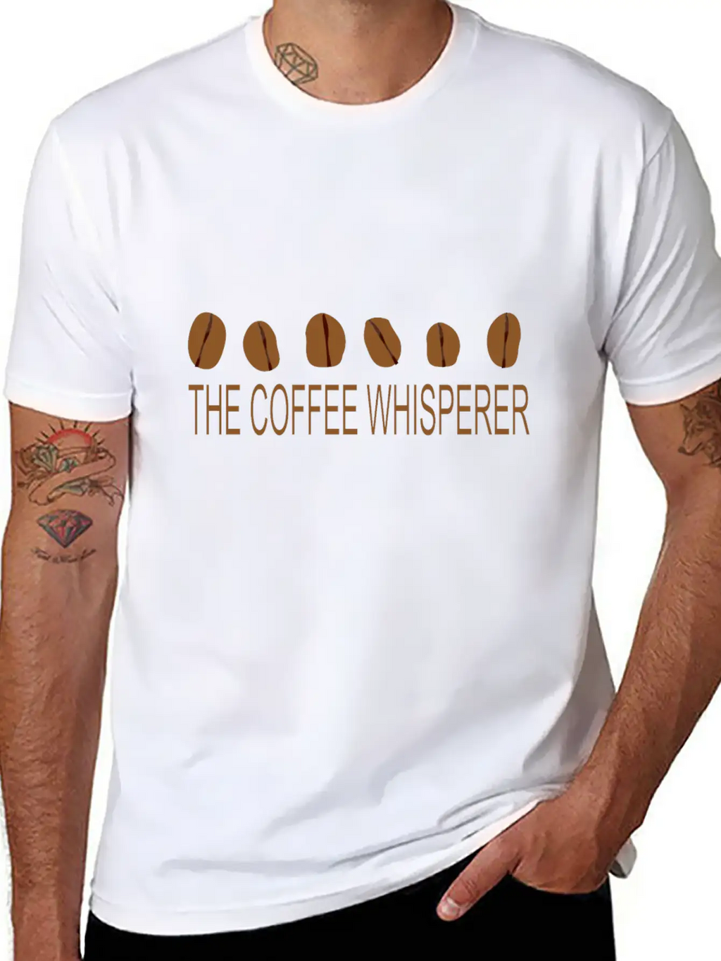 The Coffee Whisperer Breathable Graphic T-Shirt – Perfect For Casual Days
