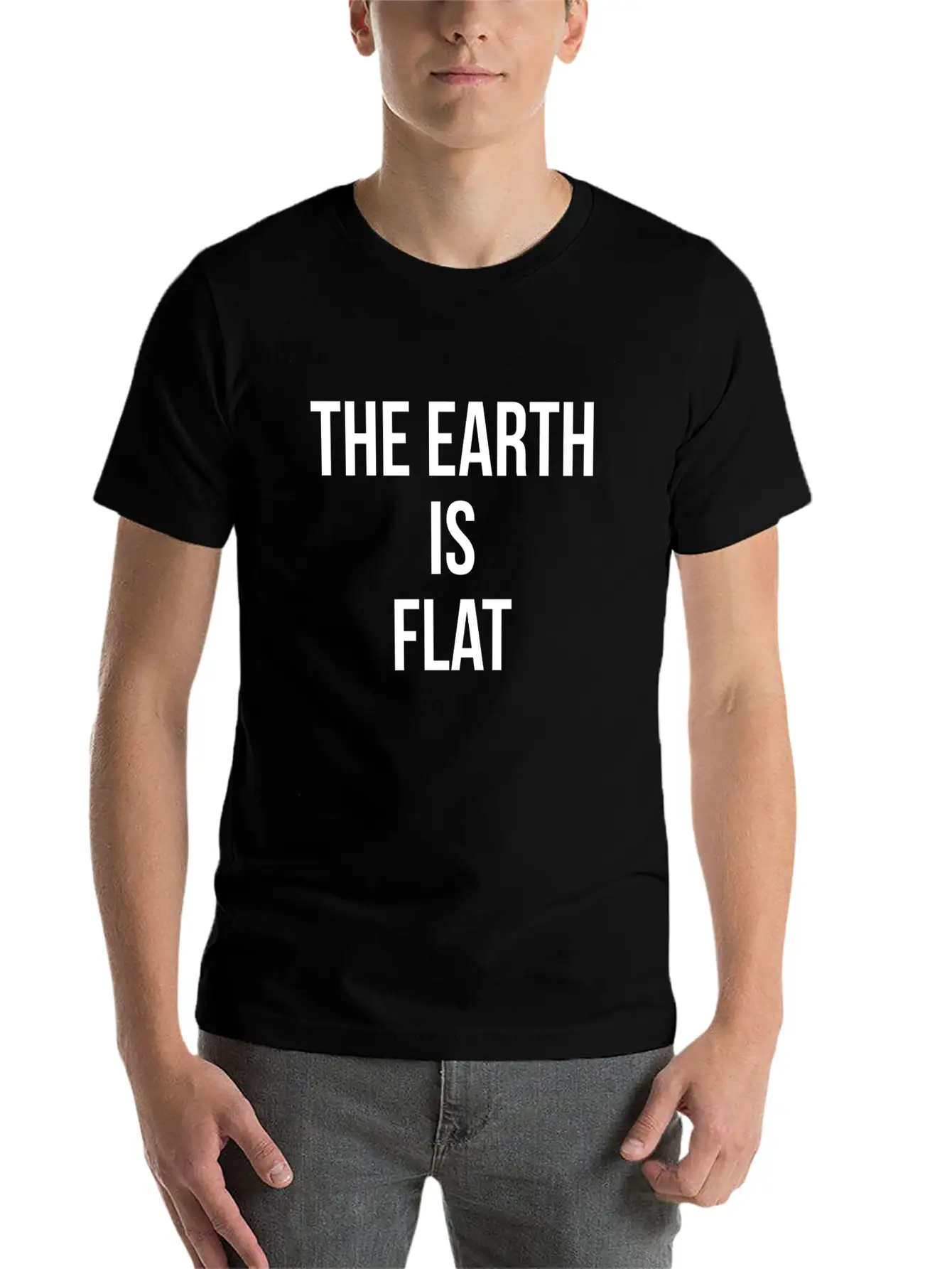 THE EARTH IS FLAT Timeless Short Sleeve Tee – Comfy And Minimalist Design