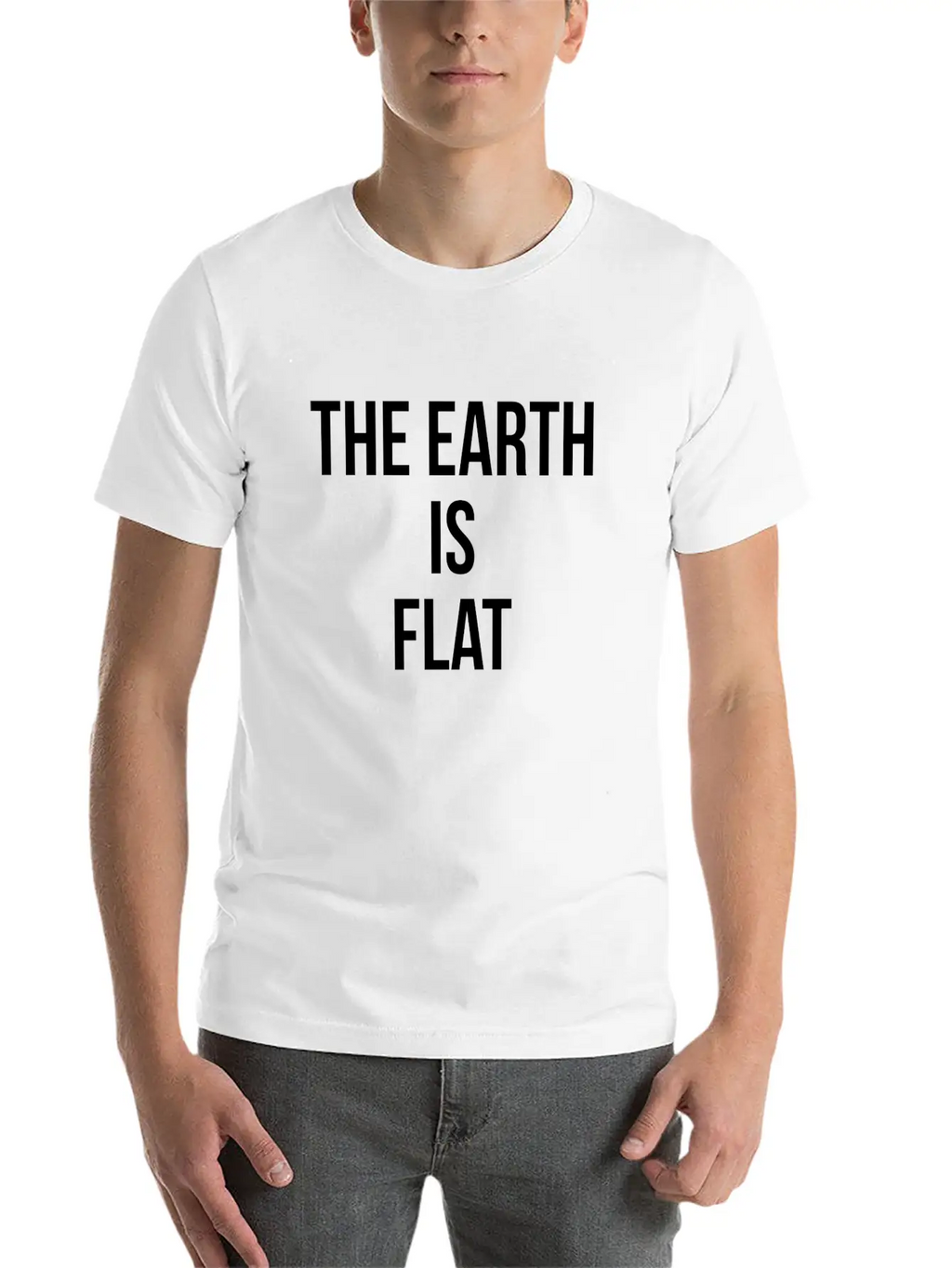 THE EARTH IS FLAT Timeless Short Sleeve Tee – Comfy And Minimalist Design
