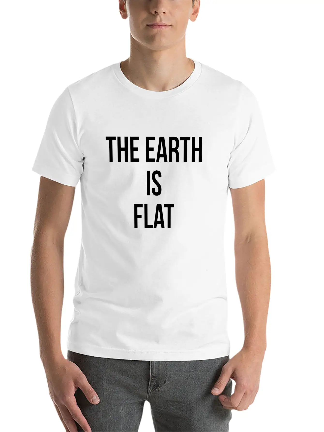 THE EARTH IS FLAT Timeless Short Sleeve Tee – Comfy And Minimalist Design