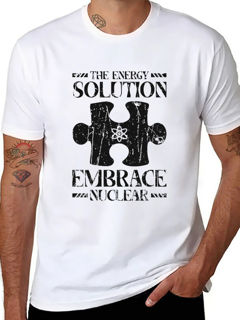 The Energy Solution: Embrace Nuclear - Nuclear Essential Cotton Tee For Daily Outfits – Unisex Style