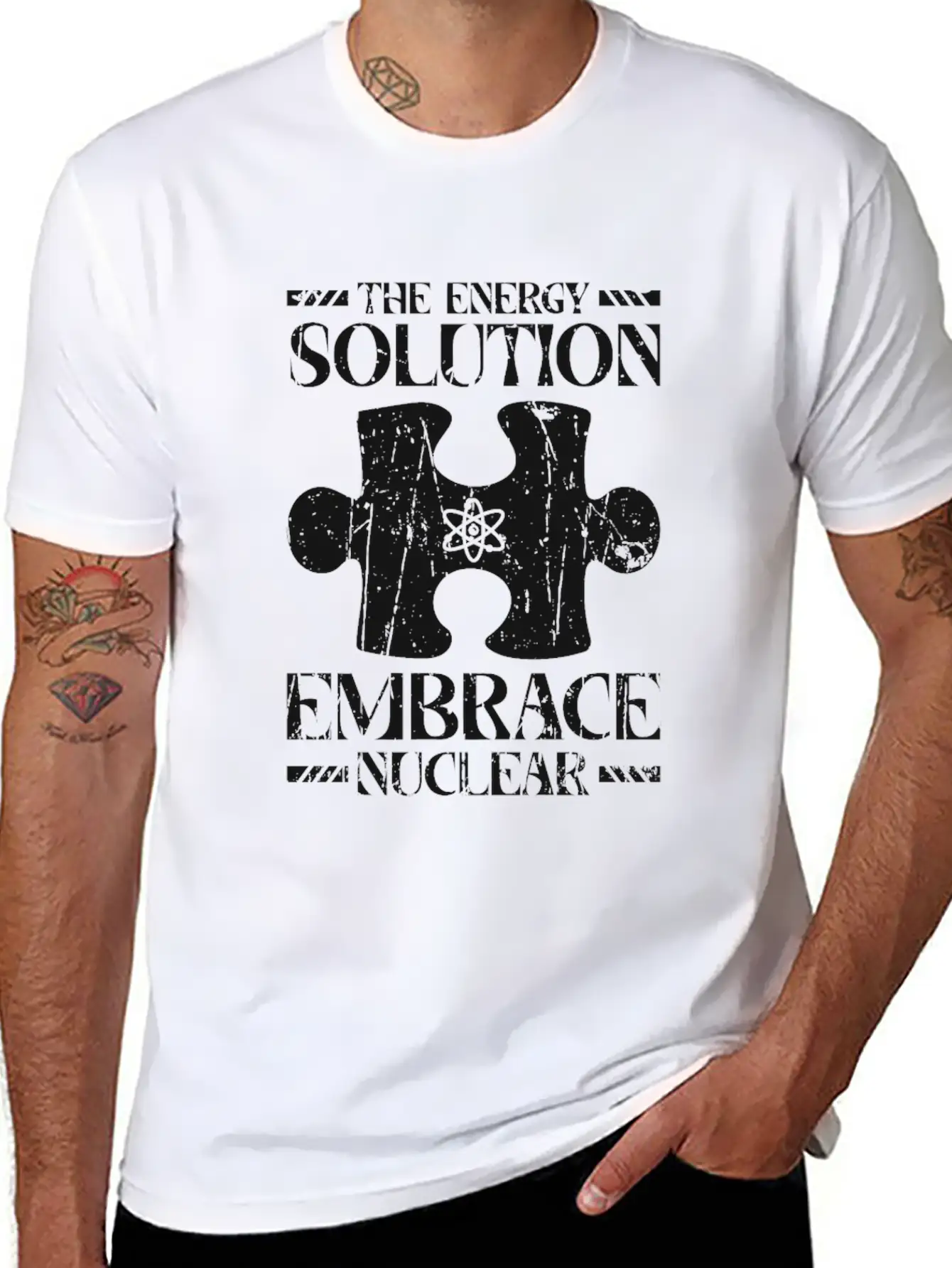 The Energy Solution: Embrace Nuclear - Nuclear Essential Cotton Tee For Daily Outfits – Unisex Style