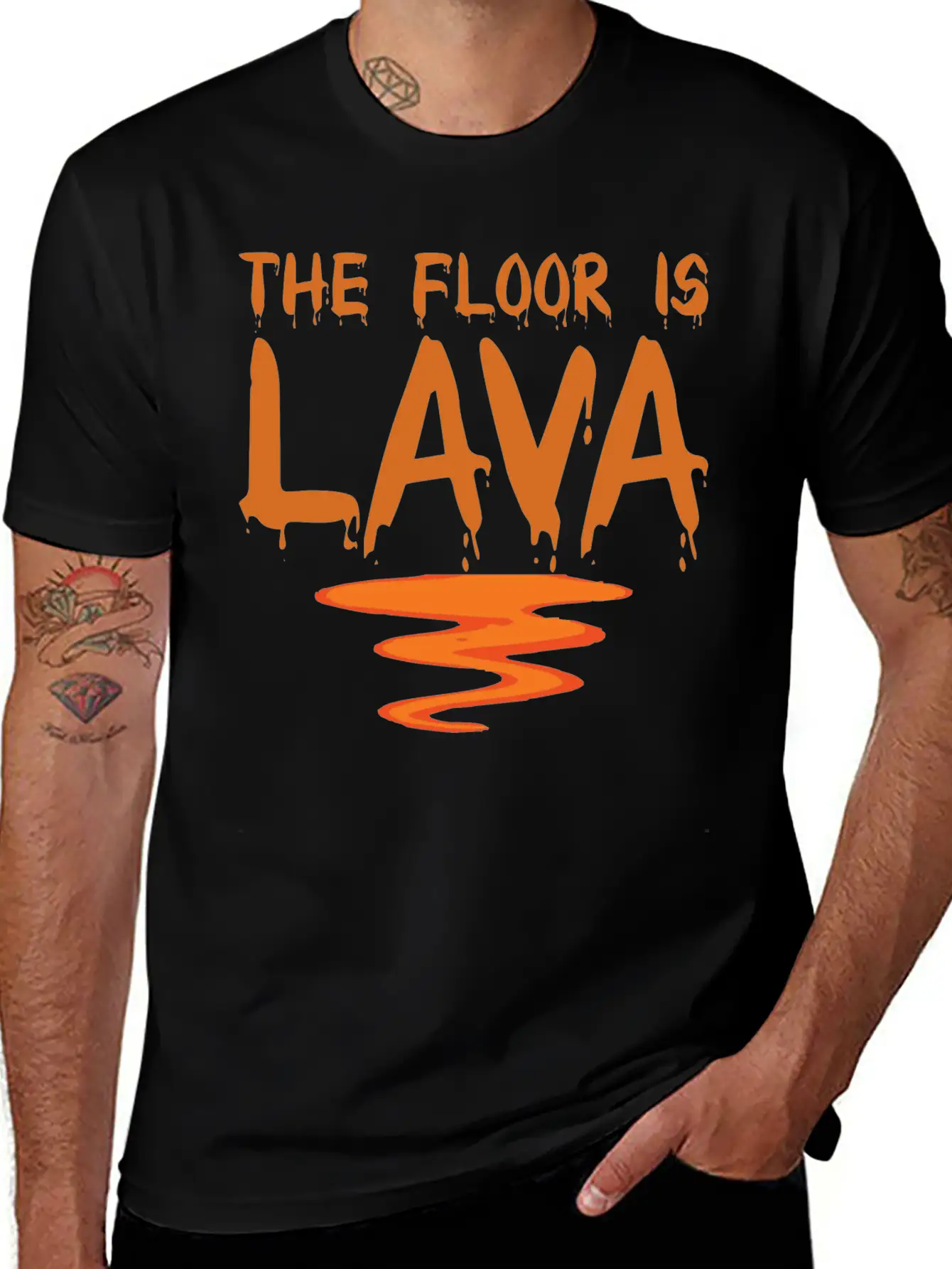 The Floor Is Lava Essential Cotton Tee For Daily Outfits – Unisex Style