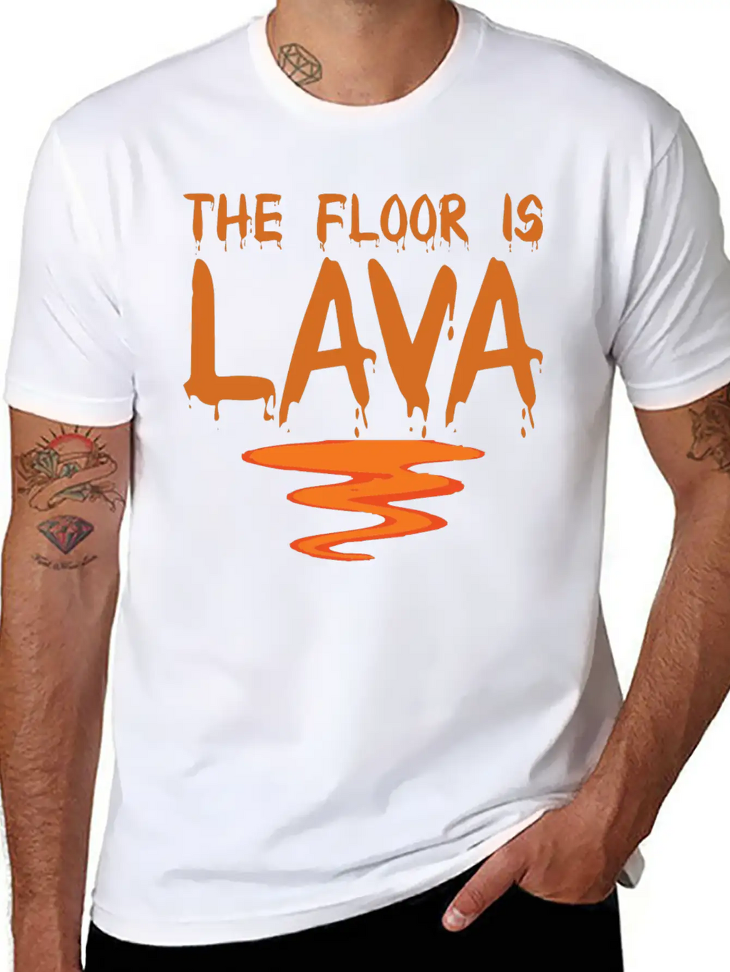 The Floor Is Lava Essential Cotton Tee For Daily Outfits – Unisex Style