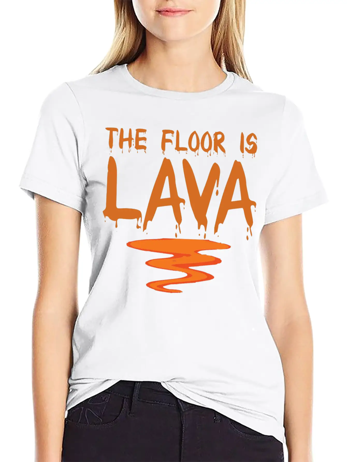 The Floor Is Lava Essential Cotton Tee For Daily Outfits – Unisex Style