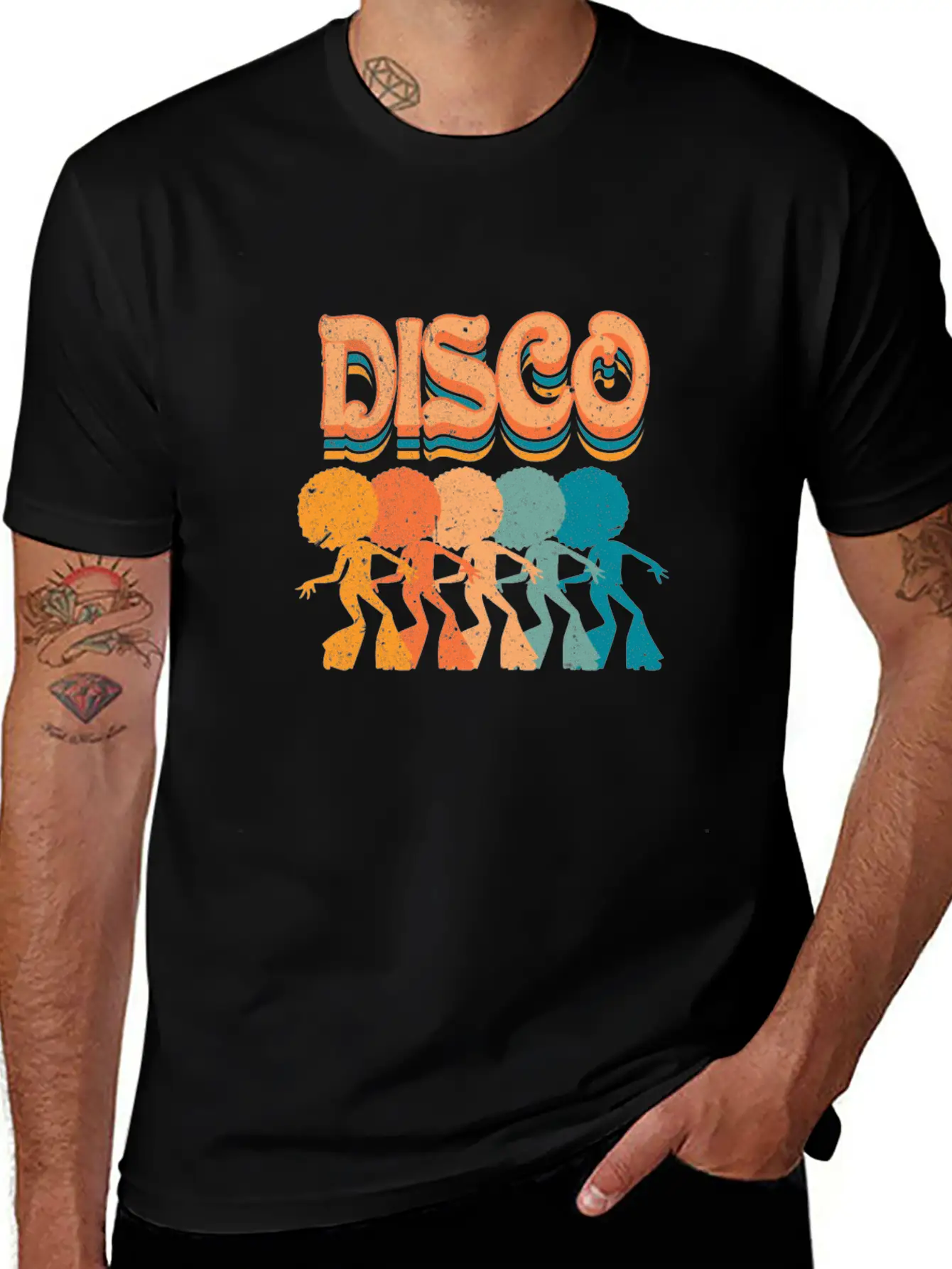 The Flower Power Disco Beats From The Seventies Unisex Casual T-Shirt – Clean Design For Daily Comfort