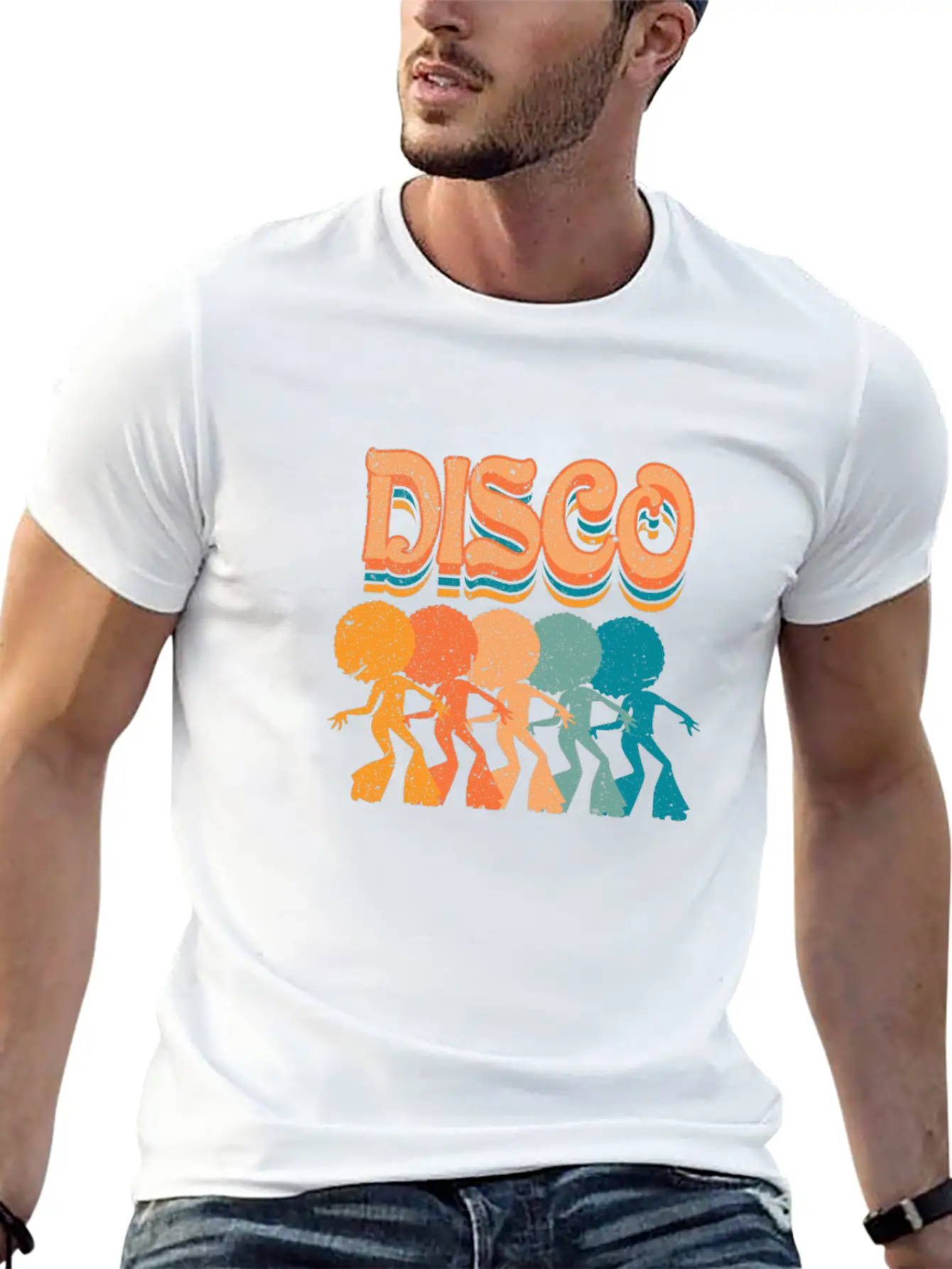 The Flower Power Disco Beats From The Seventies Unisex Casual T-Shirt – Clean Design For Daily Comfort
