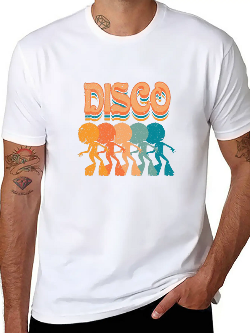 The Flower Power Disco Beats From The Seventies Unisex Casual T-Shirt – Clean Design For Daily Comfort