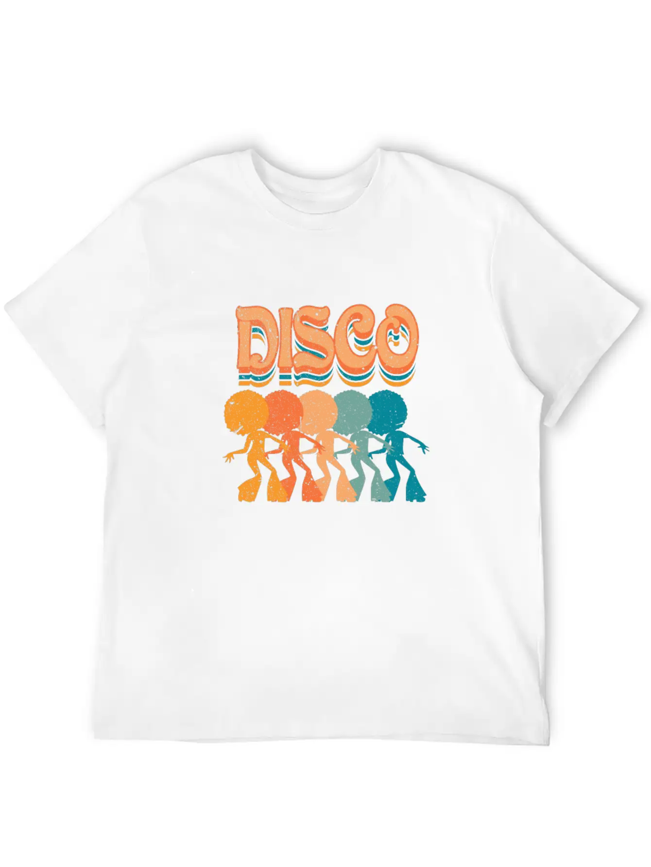 The Flower Power Disco Beats From The Seventies Unisex Casual T-Shirt – Clean Design For Daily Comfort