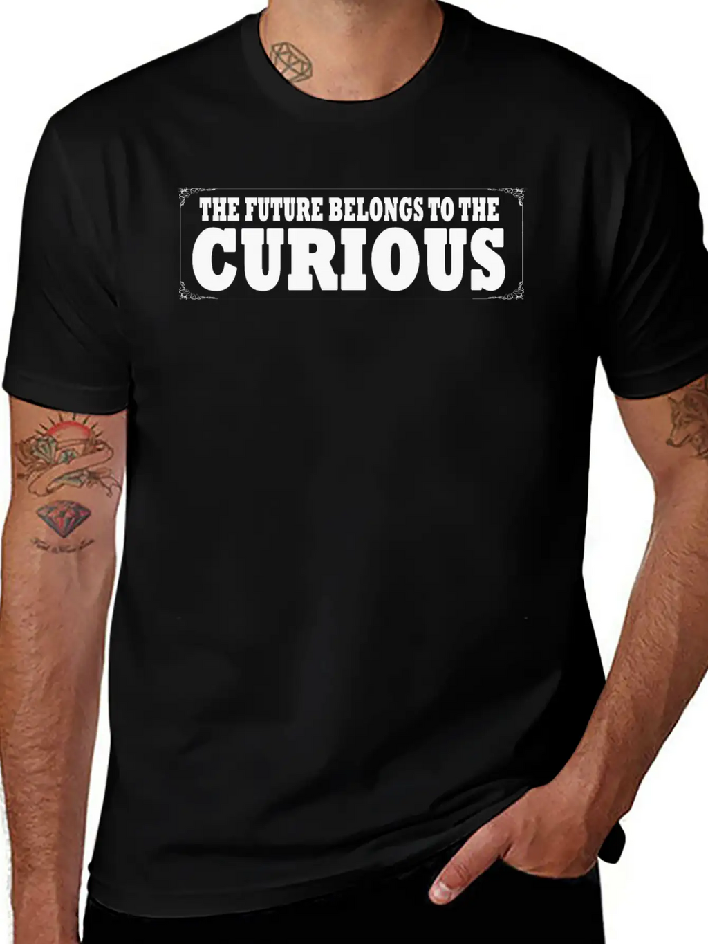 The Future Belongs To The Curious Inspiring Breathable Graphic T-Shirt – Perfect For Casual Days