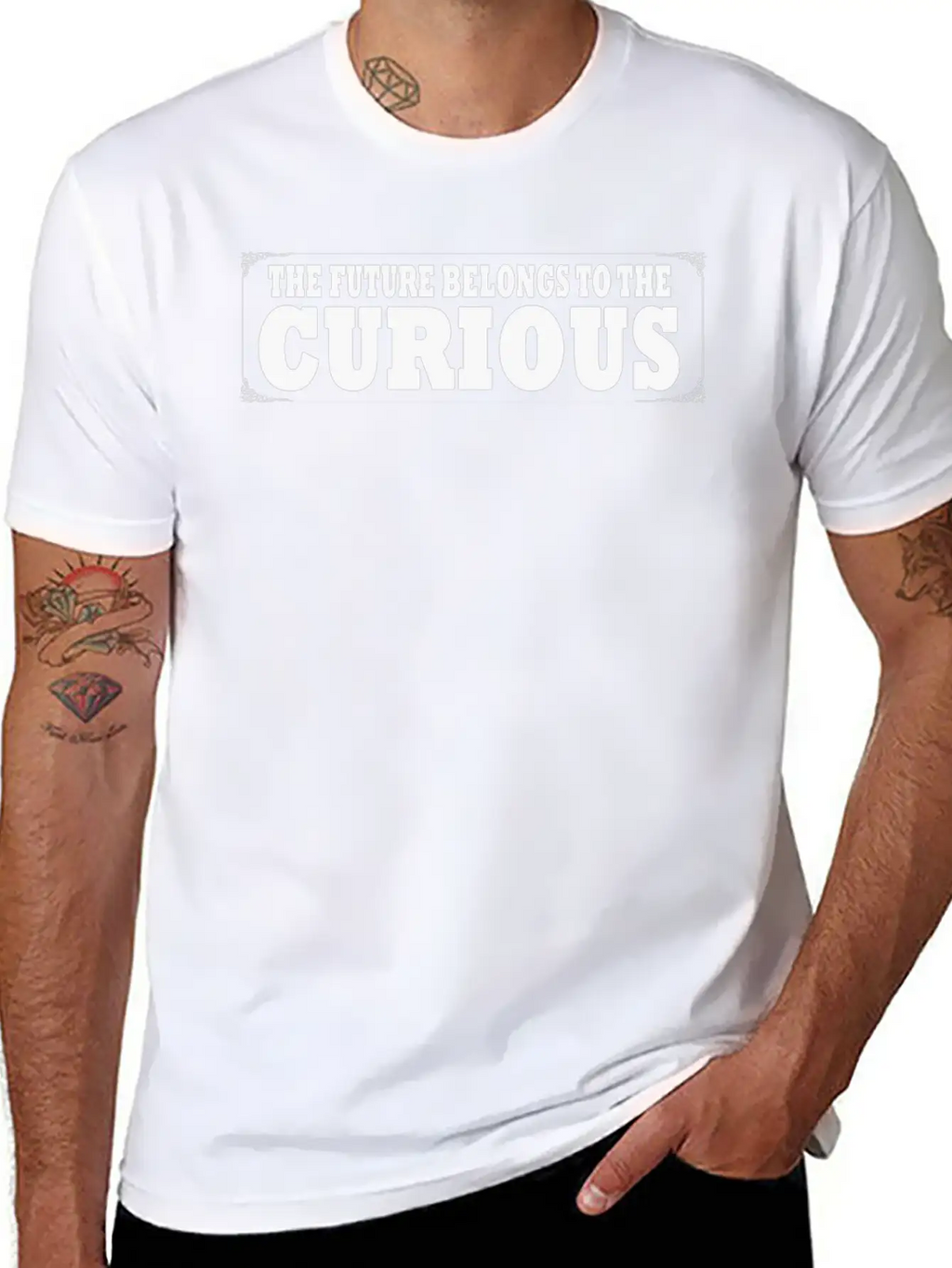 The Future Belongs To The Curious Inspiring Breathable Graphic T-Shirt – Perfect For Casual Days