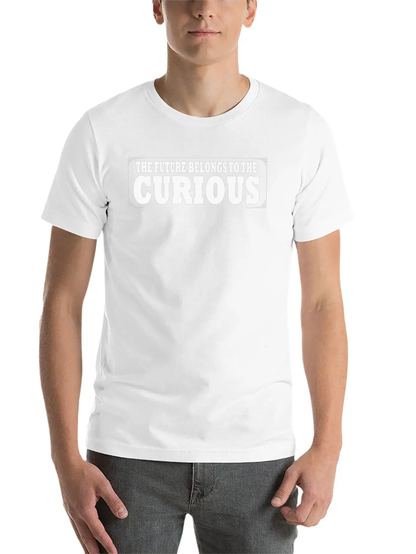 The Future Belongs To The Curious Inspiring Breathable Graphic T-Shirt – Perfect For Casual Days
