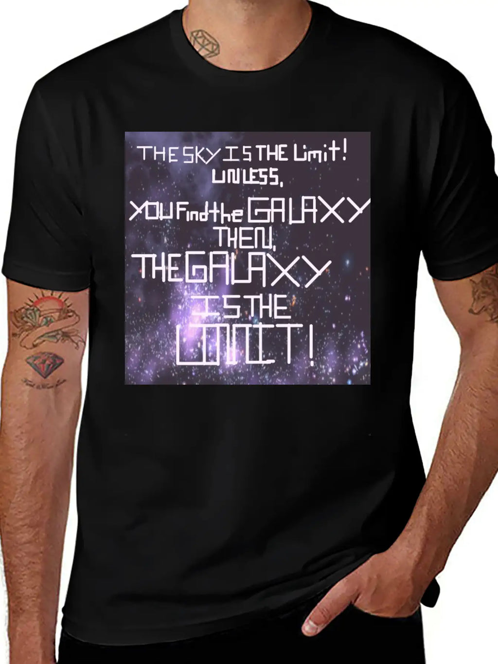 The Galaxy Is The Limit! Stylish Everyday T-Shirt – Unisex Basic Cotton Tee