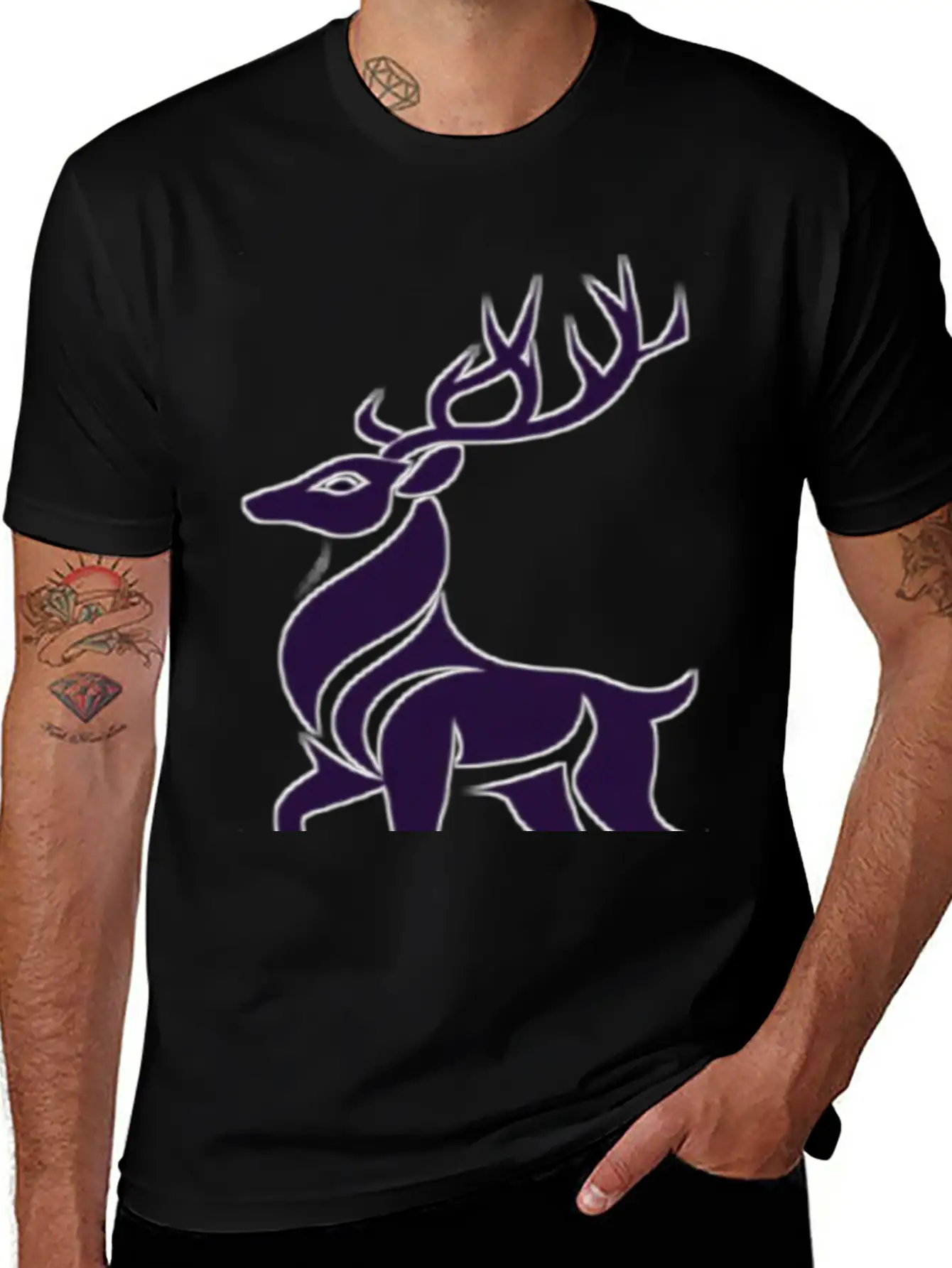 The Gazelle Represents Wildlife. Breathable Soft Cotton T-Shirt – Timeless Casual Look