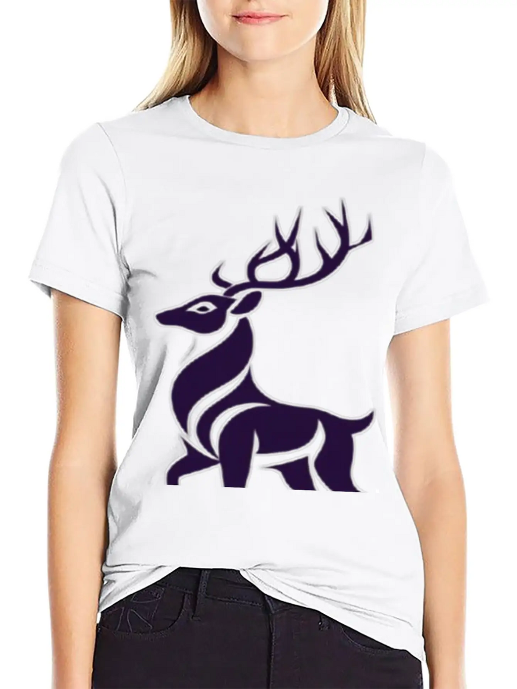 The Gazelle Represents Wildlife. Breathable Soft Cotton T-Shirt – Timeless Casual Look