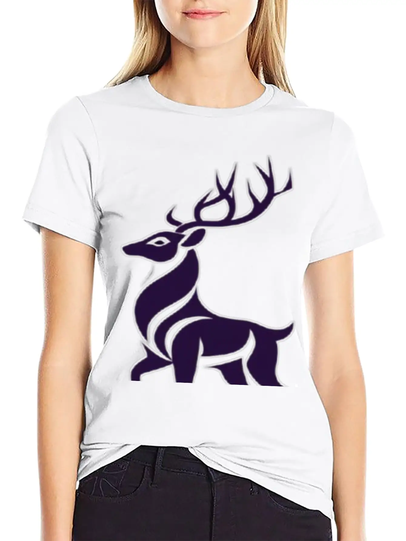 The Gazelle Represents Wildlife. Breathable Soft Cotton T-Shirt – Timeless Casual Look